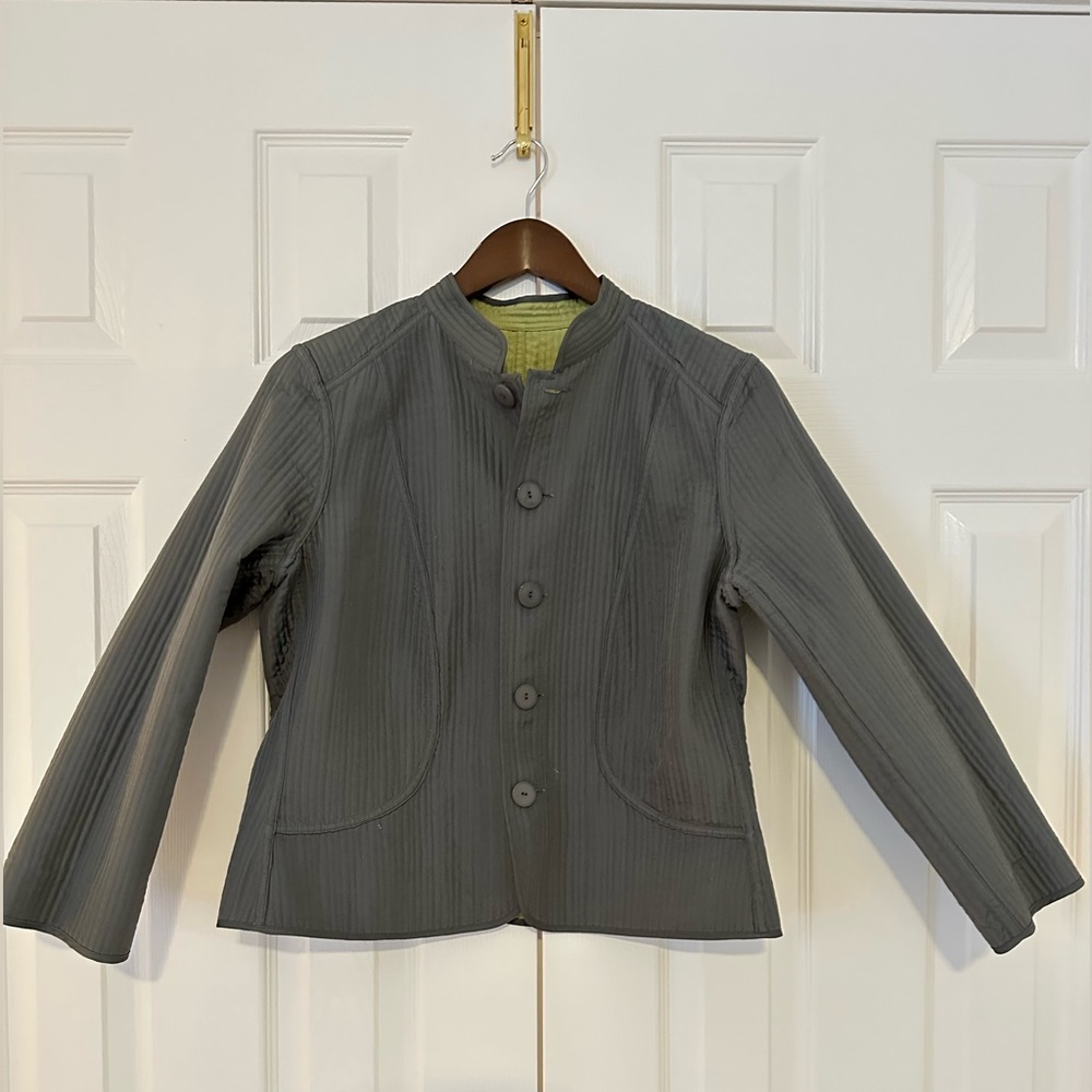 Sigrid Olsen Silk Jacket Reversible Size Medium - image 7